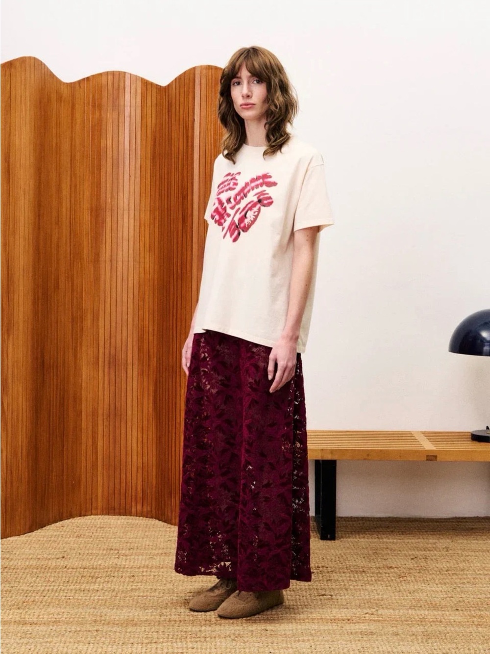 FRNCH Hebert Skirt in Bordeaux